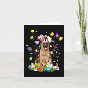 Tarjeta Pastor alemán perro de Pascua Caza de Huevos Byske