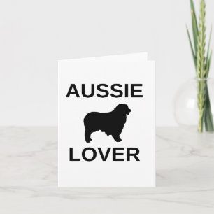 Tarjeta pastor australiano aussie lover