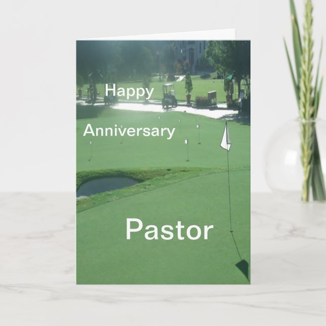 Tarjeta Pastor de feliz aniversario (Anverso)
