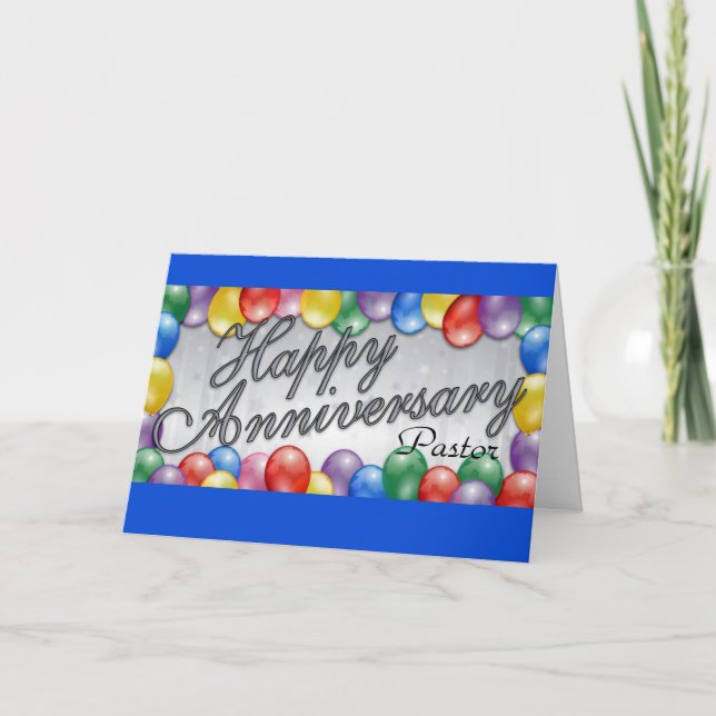 Tarjeta Pastor de feliz aniversario (Anverso)