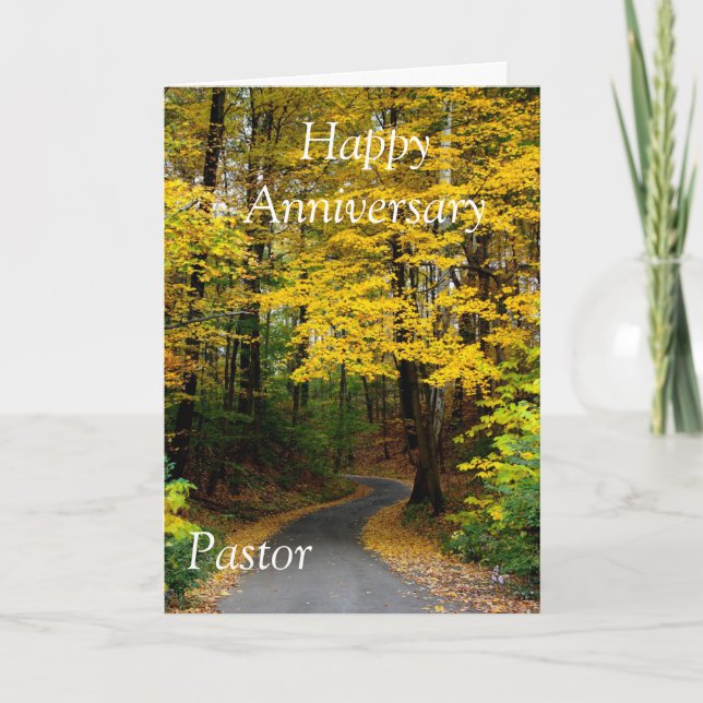 Tarjeta Pastor de feliz aniversario (Anverso)