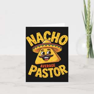 Tarjeta Pastor No Promedio Divertido Cristiano 