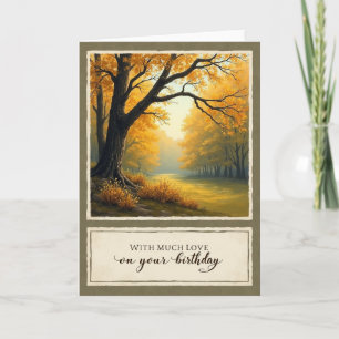 Tarjeta pastoral otoñal