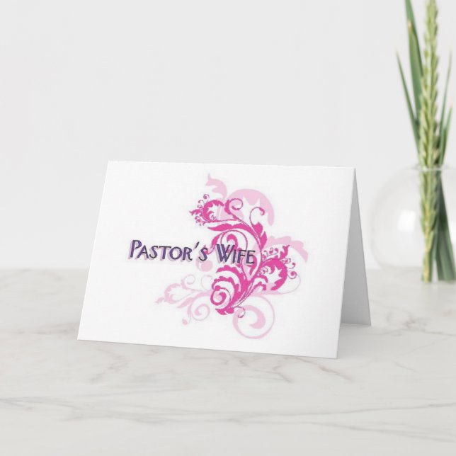 Tarjeta Pastores Esposa Rosa (Anverso)