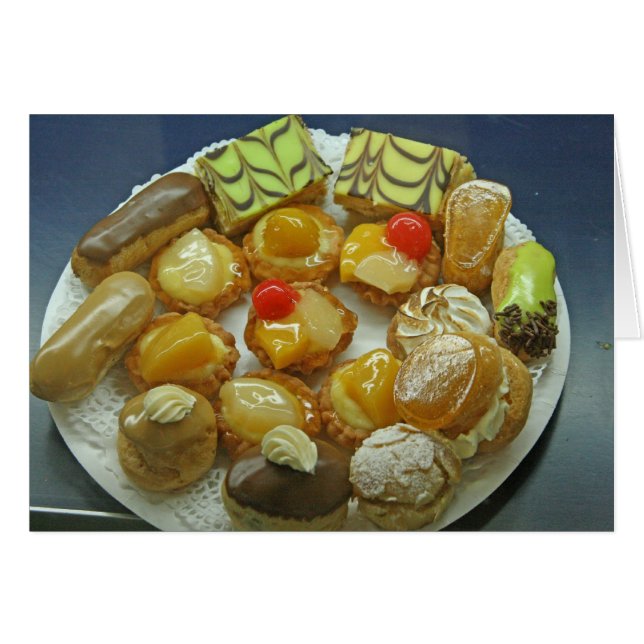 Tarjeta, "Pastries # 3" (Anverso (Horizontal))