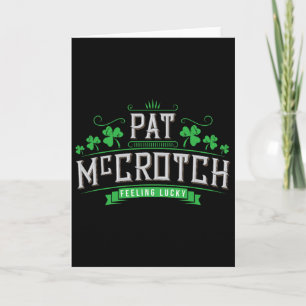 Tarjeta Pat Mccrotch - Suerte De Los Irlandeses - Divertid