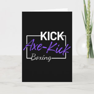 Tarjeta Patada de hacha de kickboxing