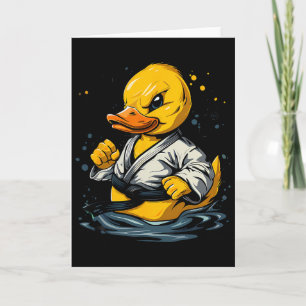 Tarjeta Patada de pato de goma de Taekwondo Kickboxing Ani