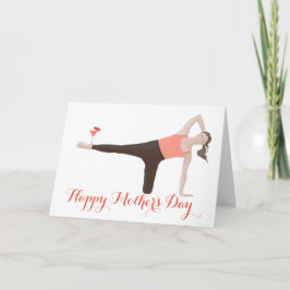 Tarjeta Patada lateral del día de la madre de Pilates