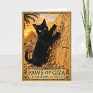 Tarjeta Patas de Giza (Gato Negro)