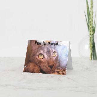 Tarjeta Patas para los ojos del pensamiento