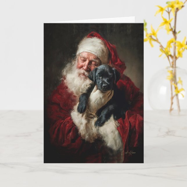 Tarjeta Patas y Claus (flor amarilla)