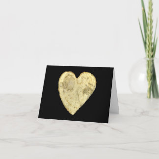 Tarjeta Patata Frita en Forma de Corazón