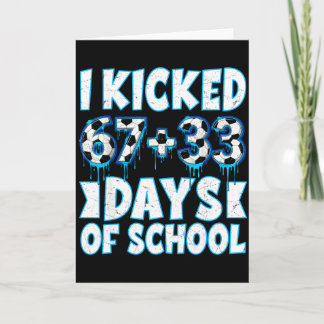Tarjeta Pateé 100 Días De Fútbol Escolar 100º Día De Clase