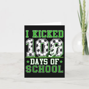 Tarjeta Pateé 100 Días De Fútbol Escolar 100 Días A Niños