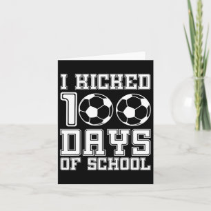 Tarjeta Pateé 100 Días De Fútbol Escolar Deportes De 100 D