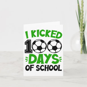 Tarjeta Pateé 100 Días De Fútbol Escolar Deportes De 100 D
