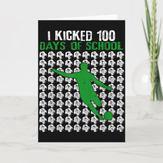 Tarjeta Pateé 100 Días De Fútbol Escolar Día 100 Deporte