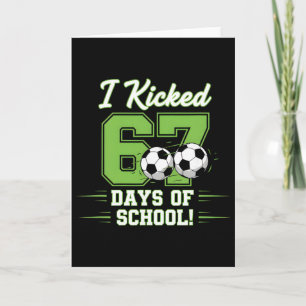 Tarjeta Pateé 67 Días De Colegio Chicos Fútbol Infantil Di