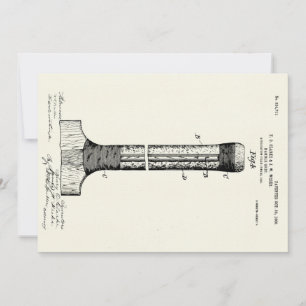 TARJETA PATENTE DE MTD CRICKET - CIRCA 1906