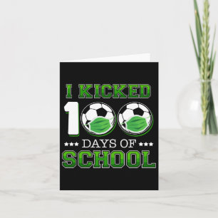 Tarjeta Pateo 100 Días De Fútbol Escolar Con Mamáes De Car