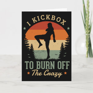 Tarjeta Pateo para quemar lo loco por un kickboxer Ki
