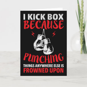 Tarjeta Pateo Porque Golpear Cosas Divertido Kickboxing