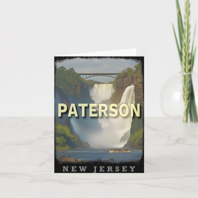 Tarjeta Paterson New Jersey Nj Waterfall Wonderland Sd617  (Anverso)