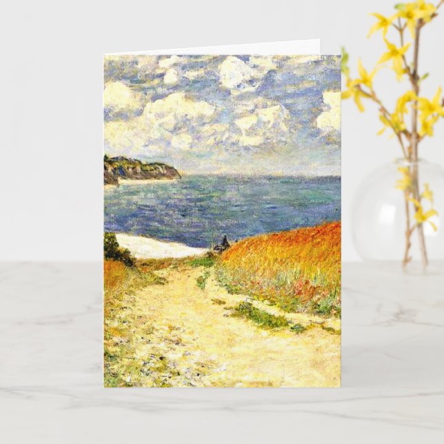 Tarjeta Path through the Corn at Pourville, (flor amarilla)