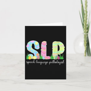 Tarjeta Pathología del lenguaje del habla Slp Terapia de l