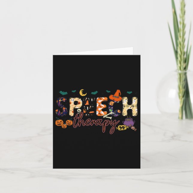 Tarjeta Pathólogo del lenguaje del habla Terapia del habla (Anverso)