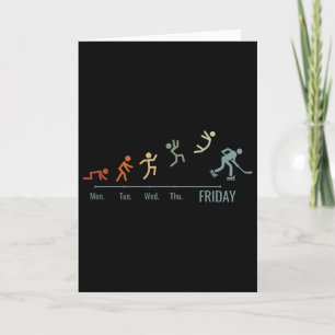 Tarjeta Patinaje de hockey en línea Fin de semana Patinado