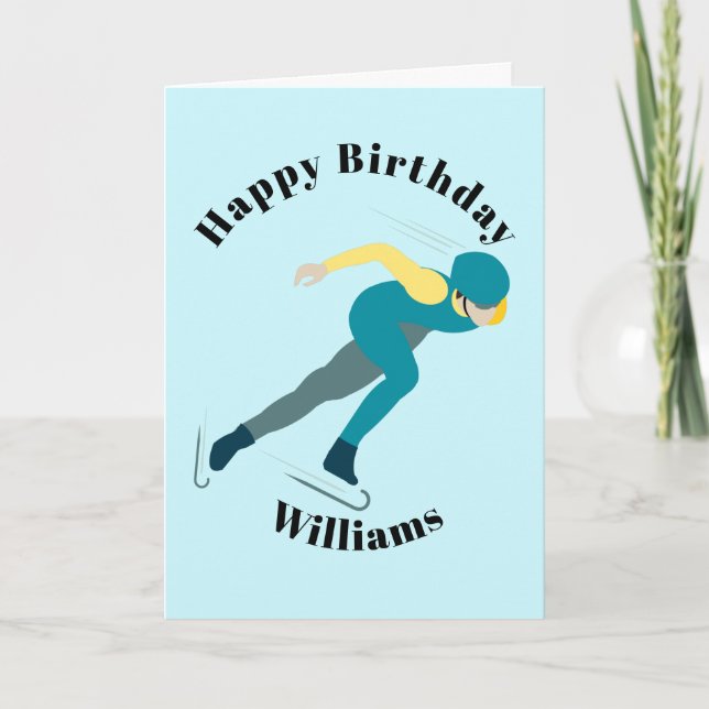 Tarjeta Patinaje de velocidad (Anverso)