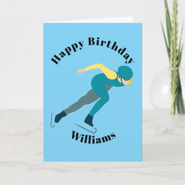 Tarjeta Patinaje de velocidad (Anverso)