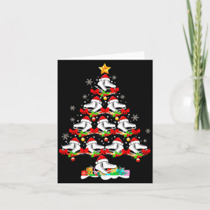 Tarjeta Patinaje sobre hielo Invierno Srts Amante Navidad