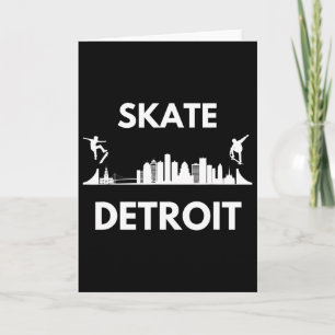 Tarjeta Patinar Detroit Mi Fans De Patineta Detroit Horizo