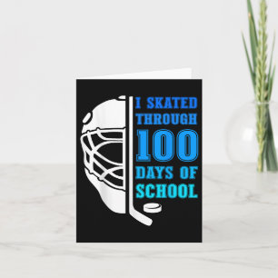 Tarjeta Patiné Durante 100 Días De Hockey Sobre Hielo Esco