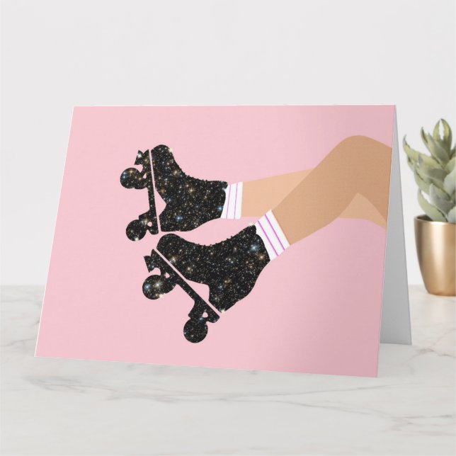 Tarjeta Patines Universos Modernos Patinan Derby Skater (Planta pequeña)