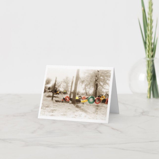 Tarjeta Patio de la escuela vieja (Anverso)