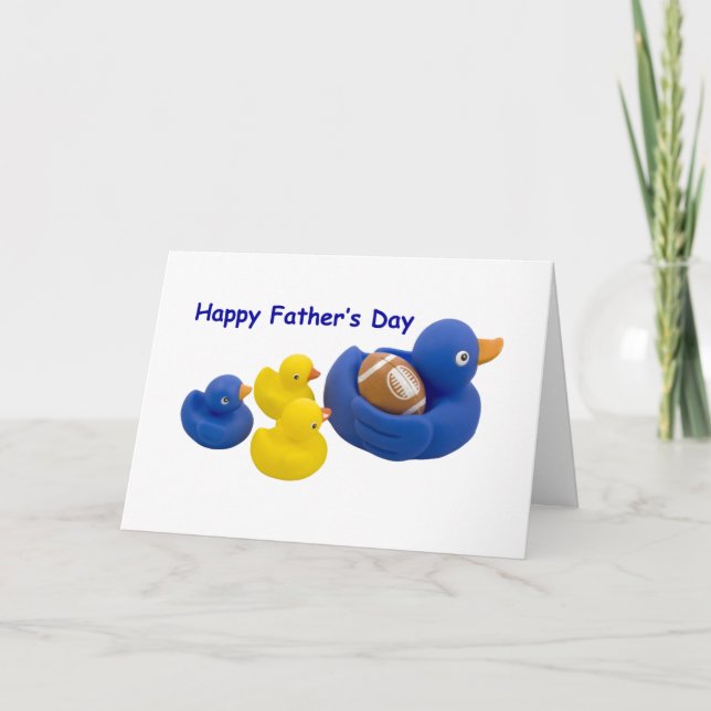 Tarjeta Pato balón en el Día del Padre (Anverso)
