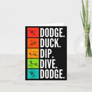 Tarjeta Pato buceo zambullida I Juegos de pelota I Dodgeba