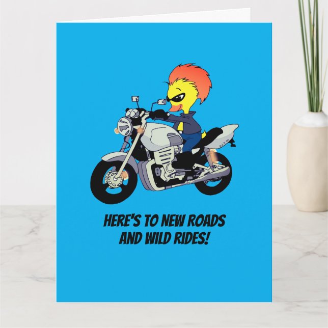 Tarjeta Pato Cool Dice Adiós con Estilo (Anverso)