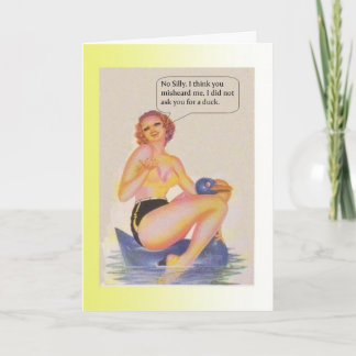 Tarjeta Pato de cumpleaños