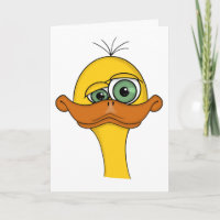 Pato de dibujos animados divertido