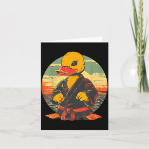 Tarjeta Pato de goma de karate animal Mma Taekwondo Jiu-Ji