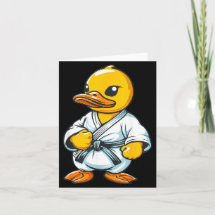 Tarjeta Pato de goma de karate animal Mma Taekwondo Jiu-Ji