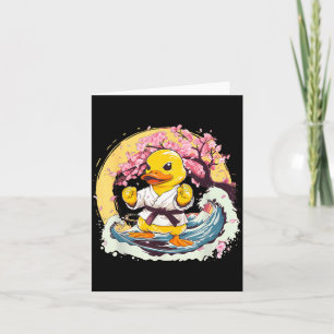 Tarjeta Pato de goma de karate animal Mma Taekwondo Jiu-Ji