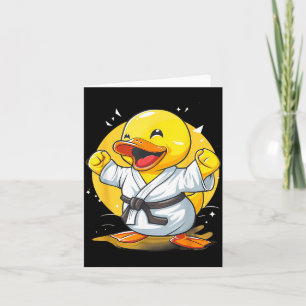 Tarjeta Pato de goma de karate animal Mma Taekwondo Jiu-Ji