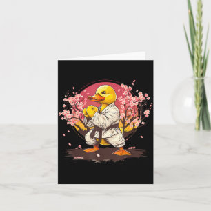 Tarjeta Pato de goma de karate animal Mma Taekwondo Jiu-Ji