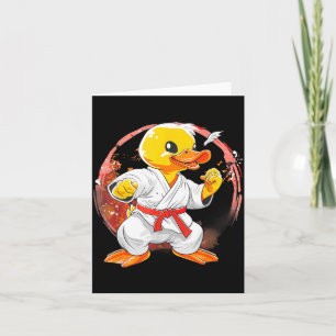 Tarjeta Pato de goma de Taekwondo Kickboxing Animal Jiu-Ji